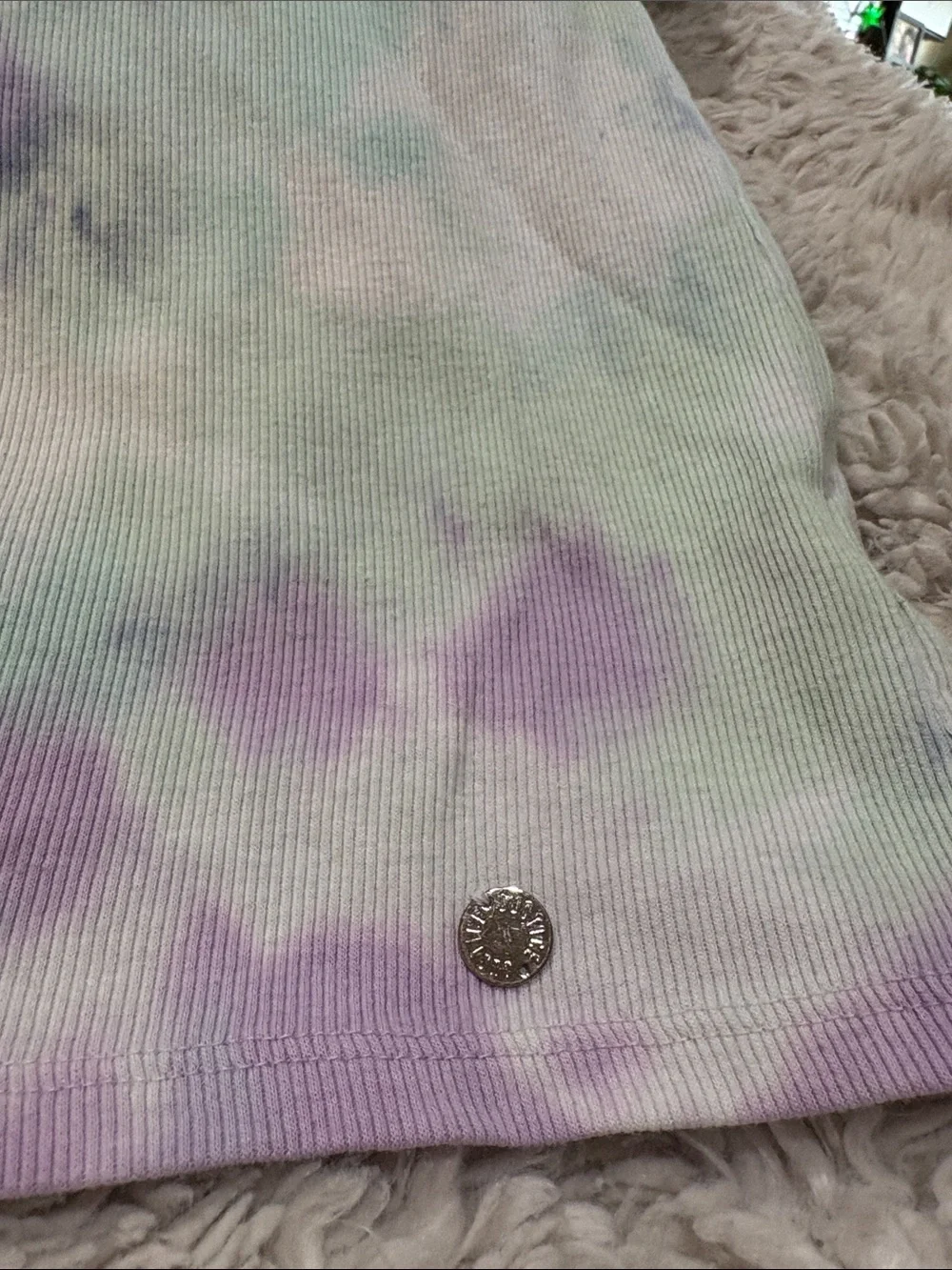 Justice Pastel Tie-Dye Keyhole Tee - Mint, Lavender, Navy
